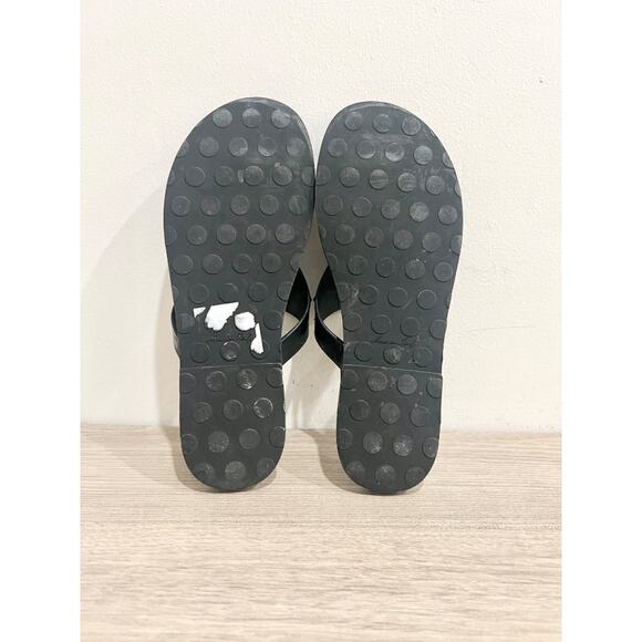 Yves Saint Laurent Rubber Slip On Thong Flip Flop Sandals Black Women's Size 7 - Picture 6 of 6